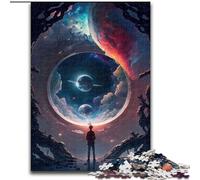 Puzzle 1000 pièces La Porte de l'Inconnu Puzzles stimulants Taille 50x75cm Cadeau Parfait pour la fête des mères, Les Anniversaires, Noël
