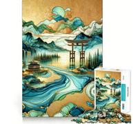 Puzzle 1000 pièces La Porte du Paradis pour Adolescents, Jeu Intelligent et Complice, découpe Lisse, liste de souhaits du Père Noël 38x26cm