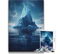 Puzzle 1000 pièces La Solitude de l'iceberg:Un Passe-Temps paisible et satisfaisant Assemblage Parfait, découpe de précision Dimensions:38x52cm