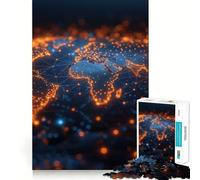 Puzzle 1000 pièces La Terre Vue de l'espace pour Adolescents, Jeu de logique et de Construction, Cadeau Original et Amusant (38x52cm)