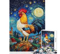 Puzzle 1000 pièces « La Veille du Coq Étoilé Jeu de réflexion pour Adultes Niveau Difficile idéal comme Cadeau pour Toute la Famille (38x26cm)