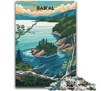 Puzzle 1000 pièces Lac Baïkal pour Adultes et Adolescents, Jeu éducatif et Stimulant pour Les fêtes de Fin d'année (50x75cm)