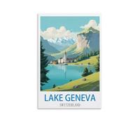 Puzzle 1000 pièces Lac Léman Suisse Puzzle Classique 3D à Monter soi-même, Jouet en Papier, Cadeau Unique, décoration intérieure, 70 x 50 cm