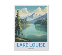 Puzzle 1000 Pièces,Lac Louise Canada,Puzzle 1000 Pieces Adultes Jouet De Décompression Intellectuel Éducatif Puzzles Jeu De Fam(38x26cm)-FH33