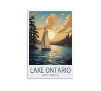 Puzzle 1000 pièces - Lac Ontario - Jeu éducatif - Décoration intérieure - 38 x 52 cm