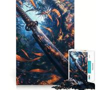 Puzzle 1000 pièces Lame du Dragon Azur Jeu d'assemblage précis et Amusant,Stimulant la réflexion,idéal pour se détendre,décoration de Noël (50x75cm)