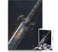 Puzzle 1000 pièces Lame du Roi Infernal pour Adultes:Jeu de réflexion et de création, idée Cadeau mémorable et touchante Dimensions:50x75cm