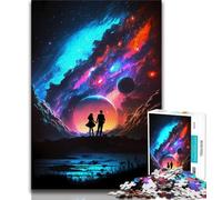 Puzzle 1000 pièces « l'amour Parmi Les étoiles » pour Adultes et Adolescents avec Affiche et fiche de Questions-réponses (à partir de 14 Ans) (38x26cm)