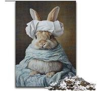 Puzzle 1000 pièces Lapin Jouant avec du Papier Toilette pour Adolescents, Jouet éducatif, Jeux familiaux Amusants, décoration d'intérieur Unique (26x38cm)
