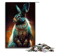 Puzzle 1000 pièces Lapin Pop Art Animal pour Adultes Puzzle pour Cadeaux Meilleur Cadeau Convient aux Adolescents de 14 Ans et Plus 1000 pièces