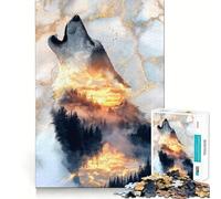 Puzzle 1000 pièces « l'appel de l'Horizon Dor頻 Bordure soignée Jeu cognitif Jouet Amusant et Facile à Utiliser Cadeau de Noël idéal (38x26cm)
