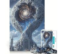 Puzzle 1000 pièces l'arbre Cosmique pour Adultes Un Jeu de logique et de réflexion pour se détendre et s'apaiser Découpe précise Un 38x26cm