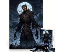 Puzzle 1000 pièces L'Ascension de l'Épouvantail d'halloween pour Adolescents, Jeu de logique et de Train, Loisirs Amusants, découpe Lisse, Cadeau spécial (38x26cm)