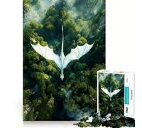 Puzzle 1000 pièces L'Ascension du Dragon Écailles de Perle pour Adultes Un Jeu de logique Stimulant et Relaxant, aux Bords Nets, Un Cadeau mémorable (38x52cm)