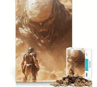 Puzzle 1000 pièces L'attaque du Monstre des sables pour Adultes renforce la mémoire, apaise l'esprit, qualité supérieure, Surprise chaleureuse (38x26cm)