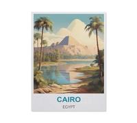 Puzzle 1000 Pièces，Le Caire, Égypte，Puzzle 1000 Pieces Adultes Jouet De Décompression Intellectuel Éducatif Puzzles Jeu De Fam（75x50cm）-BI12