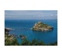 Puzzle 1000 pièces，Le Castello Aragonese，Puzzle 1000 Pieces Adultes Jouet de décompression intellectuel éducatif Puzzles Jeu de Famille Amusant pour Enfants Adult（50x70cm）-AA19