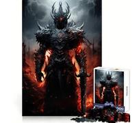 Puzzle 1000 pièces Le Chevalier Noir de l'enfer pour Adultes, idéal pour développer sa mémoire, se détendre et créer des Bords Nets Cadeau Unique (38x26cm)