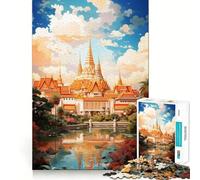 Puzzle 1000 pièces Le Grand Palais de Bangkok pour Adolescents Jeu de réflexion Moments de détente Finition de qualité 38x52cm