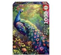 Educa Borrás Puzzle Jardin de Paons 1000 pièces 68x48 cm Dès 12 ans