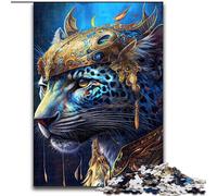 Puzzle 1000 pièces Le Majestueux Jaguar en Carton, Jeu interactif Familial, Casse-tête, Jouet éducatif 1000 pièces(26x38cm)