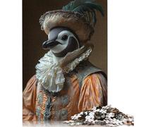 Puzzle 1000 Pièces Le Majestueux Pingouin pour Adultes et Adolescents, Puzzles pour Adultes, Jouets Éducatifs d'apprentissage, 38 x 26 cm/1000 Pièces