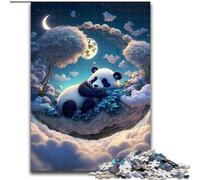 Puzzle 1000 pièces Le Panda Mystique pour Adultes, idée Cadeau pour Les fêtes, Illustration Humoristique et détaillée (Taille 26x38cm)