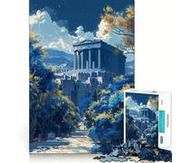 Puzzle 1000 pièces Le Parthénon Grèce pour Adolescents Jeu de logique Pure Décoration Murale Calme et épurée 38x26cm