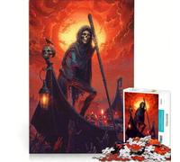 Puzzle 1000 pièces Le Passeur des Enfers, Décoration Murale Jouet, Défi Difficile, Cadeaux Uniques pour Anniversaire et Noël 38x26cm