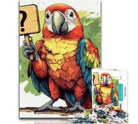 Puzzle 1000 pièces Le Perroquet Qui Pose des Questions pour Adolescents, Jeu Familial Anti-Stress, défi Difficile, Collection d'artistes, Beaux-Arts (50x75cm)