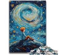 Puzzle 1000 pièces Le Petit Prince du Ciel Nocturne Jeu Stimulant et Jeu Familial idéal comme Cadeau pour Toute la Famille 26x38cm