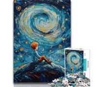 Puzzle 1000 pièces Le Petit Prince du Ciel Nocturne pour Adultes et Adolescents, Jeux éducatifs, décoration d'intérieur, à Offrir en Cadeau à Toute la Famille (75x50cm)