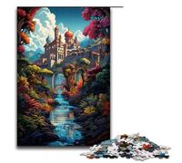 Puzzle 1000 pièces Le psychédélisme coloré de l'Alhambra Puzzles Puzzles en Bois Jeux éducatifs Décoration de la Maison 75x50cm