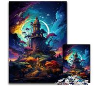 Puzzle 1000 pièces Le psychédélisme coloré de l'Observatoire Puzzles stimulants Décoration Parfaite pour la Maison ou Le Bureau Cadeau de Noël idéal 1000 pièces (38x26cm)