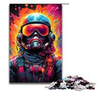 Puzzle 1000 pièces Le psychédélisme coloré des Pirates de l'espace Puzzles Puzzles en Bois Jeux éducatifs Décoration de la Maison 75x50cm