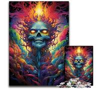 Puzzle 1000 pièces : Le psychédélisme coloré du Dieu de l'univers. Puzzle Impossible pour Adultes. Défi cérébral. Cadeau Parfait pour Les Adolescents et décoration intérieure. 1000 pièces (38x26cm).