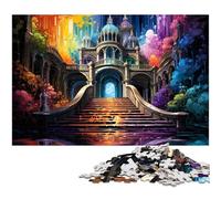 Puzzle 1000 pièces Le psychédélisme coloré du Palais de Queluz Puzzle pour Adultes Puzzles en Bois Jeu Stimulant 1000 pièces (75 x 50 cm)