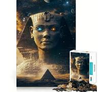 Puzzle 1000 pièces Le Regard du Pharaon pour Adultes, Jouet Intelligent et Amusant, Bords Lisses, pour Les fêtes (38x52cm)