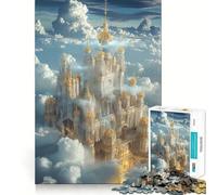 Puzzle 1000 pièces Le Royaume Céleste d'Aetheria pour Adolescents Un Casse-tête Relaxant et Amusant, Un 38x52cm