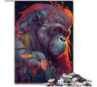 Puzzle 1000 pièces Le Sage Urang Utan Puzzle 1000 pièces Jeu Familial interactif, Convient aux 14 Ans et Plus Taille 50X75CM
