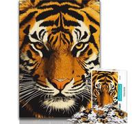 Puzzle 1000 pièces Le Tigre Céleste pour Adolescents, Assemblage de Motifs, activités Amusantes à la Maison, Cadeau d'anniversaire, Cadeau de Voyage (38x26cm)