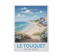 Puzzle 1000 Pièces，Le Touquet Pas-de-Calais，Cadeau d'anniversaire Unique pour Les Adolescents Et Les Adultes（38x26cm）-GM91
