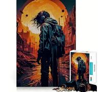 Puzzle 1000 pièces Le Vagabond Post-Apocalyptique pour Adolescents, Jeu de logique et d'adresse, détente mentale, découpe précise, Cadeau de Noël (50x75cm)
