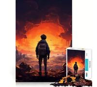 Puzzle 1000 pièces Le Vagabond Post-Apocalyptique pour Adolescents Un Jeu de logique Solide, Un Divertissement paisible, Une découpe de précision, Un Cadeau Exceptionnel (38x26cm)