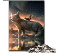 Puzzle 1000 pièces L'écureuil maléfique en Carton, Jeu interactif Familial, Casse-tête, Jouet éducatif 1000 pièces(26x38cm)