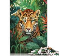 Puzzle 1000 pièces Léopard Aquarelle Puzzle Adultes Puzzles Jeu Éducatif Jouets Éducatifs Cadeaux Puzzles 1000pcs (38x26cm)