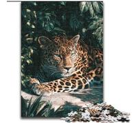 Puzzle 1000 pièces Léopard de la Jungle, Art intéressant, réduction du Stress, liste de souhaits avec Le Père Noël, pour Les 14 Ans (50x75cm)