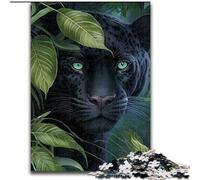 Puzzle 1000 pièces Léopard Noir, Puzzle Impossible pour Adultes, Taille 50x75cm, Jeu Familial interactif, décoration d'intérieur à Faire soi-même, Cadeau Casse-tête