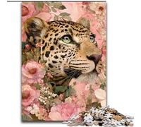 Puzzle 1000 pièces Léopard pour Adultes et Adolescents, stimule Le Cerveau, Jouets addictifs pour cultiver la Patience, décoration Parfaite (50x75cm)