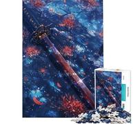 Puzzle 1000 pièces L'Épée dans Le Fleuve Écarlate Jeu éducatif défi pour Passer Le Temps à la Maison (50x75cm)